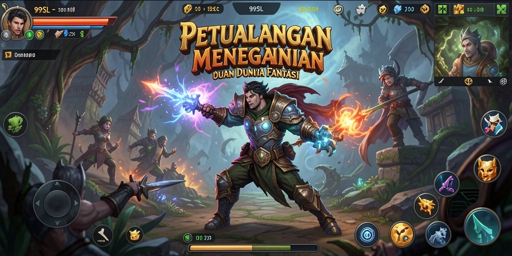 Tampilan gameplay <strong>99SL</strong> dengan aksi petualangan yang mendebarkan.