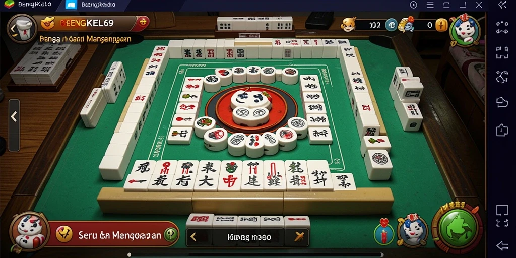 Tampilan gameplay Mahjong yang menarik dan penuh warna.