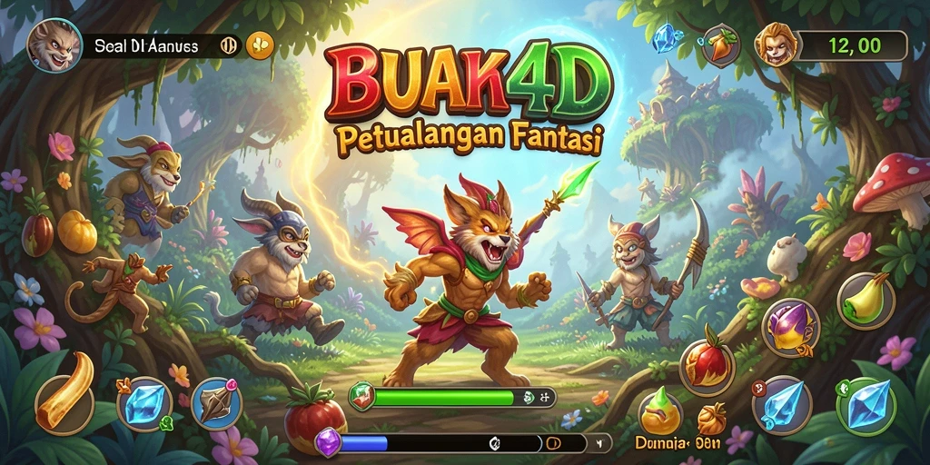 Tampilan gameplay seru BUAH4D dengan petualangan mendebarkan.