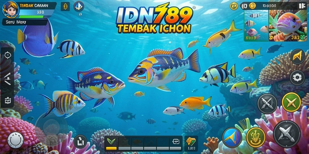 Tangkapan ikan seru dalam game IDN789 dengan grafis menyenangkan.