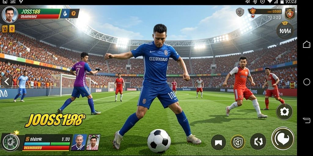 Tampilan gameplay JOSS188 yang penuh aksi olahraga.
