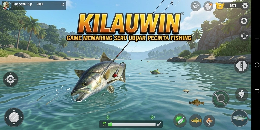 Gameplay seru KILAUWIN saat menangkap ikan.