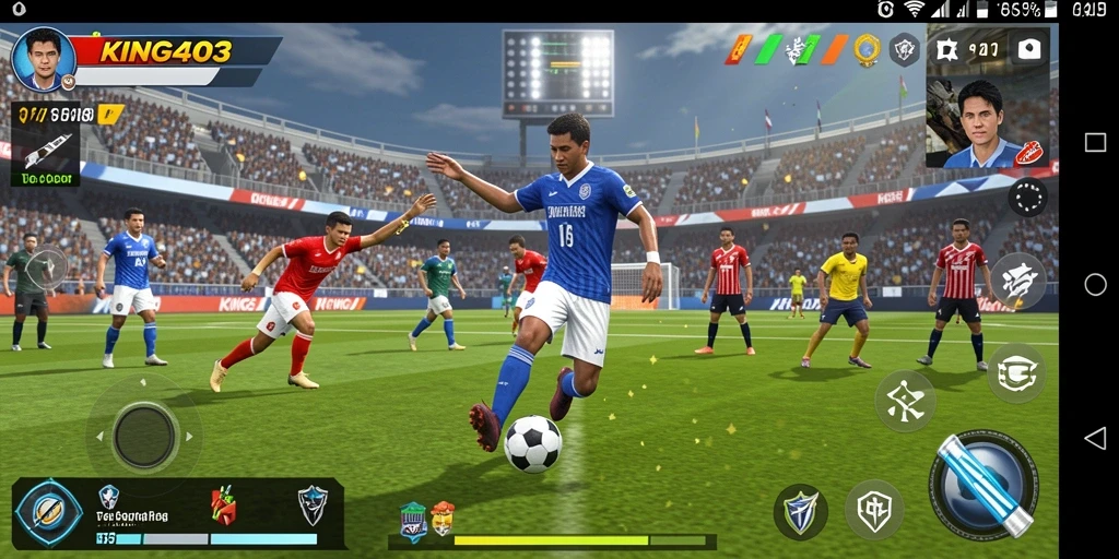 Tangkapan layar dari gameplay <strong>KING403</strong> yang menampilkan aksi pertandingan olahraga.