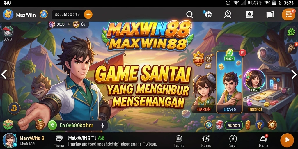 Tangkapan layar gameplay <strong>MAXWIN88</strong> yang menarik dan penuh warna.