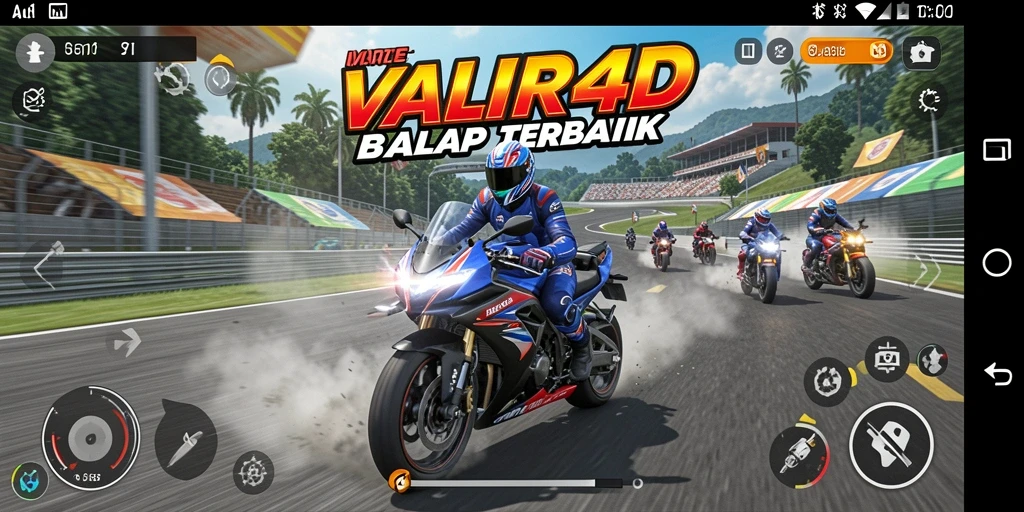 Gameplay menarik dari VALIR4D yang menampilkan aksi balap motor.